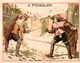 1 Trade Card Chromo   FENCING ESCRIME FECHTEN Pub  A Pygmalion Paris Litho Bataille C1900 - Esgrima