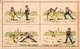 3Trade Cards Chromo FENCING ESCRIME FECHTEN Pub Moka Leroux LITHO Courbe-Rouzet Choc GuyenneLith Champenois - Esgrima