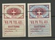 AUSTRIA Österreich Telegraph 10 Kr. & 20 Kr. Wiener Privat-Telegrafen-Gesellschaft * - Telegraphenmarken