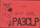 Hanna-Barbera Scooby-Doo American Animated Cartoon QSL Card Amateur Radio Funkkarte 1984 Dog Hond Chien Rotterdam - Amateurfunk