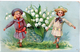 Deux Enfants Qui Portent Un Panier De Muguet / 1907 - Scènes & Paysages