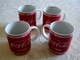 LOT DE 4 SUPERBES MUG - COCA-COLA - Drink - Coke - The Pause That Refreshes - Refreshing - Tazas & Vasos