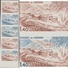 Andorre Français 1980 Y&T 291. Bande De 5, Essais De Couleurs. Bordes De Mereig, Maisons De Montagne - Mountains