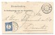 Nederland 1894 Port 5 Cent Op Dienstbrief V/h Stoomwezen Arnhem -Deventer - Covers & Documents