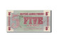 Billet, Grande-Bretagne, 5 New Pence, Undated (1972), KM:M47, NEUF - Forze Armate Britanniche & Docuementi Speciali
