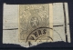 Belgium:  OBP 22 Used Obl On Fragment 1866 3 X Wide Borders - 1866-1867 Blasón