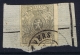 Belgium:  OBP 22 Used Obl On Fragment 1866 3 X Wide Borders - 1866-1867 Piccolo Leone