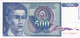 Yugoslavia , SFRJ  500  Dinara 1990 - Jugoslawien