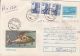 57913- DAUPHIN SA 365 HELICOPTER, REGISTERED COVER STATIONERY, RESTAURANT STAMPS, 1995, ROMANIA - Hubschrauber