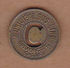 AC -  CULVER CITY CALIFORNIA MUNICIPAL BUS LINE #1 GOOD FOR LOCAL ZONE RIDE FARE  TOKEN - JETON - Monedas/ De Necesidad