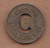 AC -  CULVER CITY CALIFORNIA MUNICIPAL BUS LINE #1 GOOD FOR LOCAL ZONE RIDE FARE  TOKEN - JETON - Notgeld