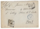ESPAGNE - 1878 - 25c (ED194) SEUL Sur LETTRE De BARCELONA  => PARIS Avec  ENTREE Par LE PERTHUS - Lettres & Documents