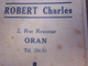 Droguerie Oranaise ROBERT Carte Parfumée Molinard Grasse Parfum Orval- Calendrier Publicitaire Ch.ORAN Petit Format:1951 - Petit Format : 1941-60