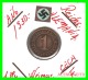 GERMANY  -   MONEDA  DE  1- REICHSPFENNIG  AÑO 1930 F   Bronze - 1 Renten- & 1 Reichspfennig