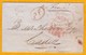 1847 - Enveloppe Pliée De Manchester, GB Vers Cadiz, Espagne Via France - PP Port Payé - Other & Unclassified