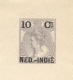 Nederlands Indië - 1903 - 10 Cent Opdruk Op 10 Cent Bontkraag, Envelop G18, Ongebruikt / Unused - Netherlands Indies