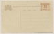 Nederlands Indië - 1929 - 5 Cent Opdruk Op 7,5 Cent Cijfer, Briefkaart G46, Ongebruikt / Unused - Nederlands-Indië