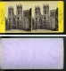 Royaume Uni Yorkshire York Minster Cote Ouest Anciennne Photo Stereo George Willis 1870 - Stereoscopic