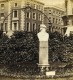 Londres Leicester Square Buste De Sir Joshua Reynolds Anciennne Photo Stereo FGO Stuart 1875 - Fotos Estereoscópicas