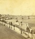 Royaume Uni Londres Thames Tamise Pont Hungerford Anciennne Photo Stereo 1865 - Stereoscopic