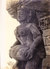 INDIA, OLD BLACK & WHITE BIG, RARE SIZE ORIGINAL PHOTOGRAPH - INDIAN TRADITIONAL STONE SCULPTURE / ARCHITECTURE, NYMPH - Other & Unclassified