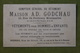 Maison Ad. GODCHAU - Série Bébé, Enfant - Publicité, Coucou Au Travers L'enseigne- Fond Noir - Imp. Dangivillé Vers 1880 - Other & Unclassified