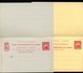 CONGO Postal Cards With Reply #14+15 COLOR ERROR Mint Xf 1892 - Interi Postali