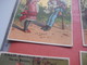 Delcampe - 6 Litho Trade Cards Compl Set CR 2-1-2 Impr Courbe Rouzet HOMOGENE PUB C1880 BILLIE à La Rochelle - Old Professions Exc - Other & Unclassified