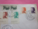 St.Pierre Et Miquelon 1986-1989 Lettre Av Timbres Collection Marianne Liberté Surchargés Av Cachets 1er Jour - Briefe U. Dokumente