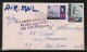 GIBRALTAR   Scott #190 &amp;192 On REDIRECTED COMMERCIAL AIRMAIL COVER To N.Y. (6/NOV/1969) - Gibraltar