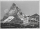 HOTEL SCHWARZSEE SOTTO MATTERHORN - SVIZZERA -  B/N ANNI '50 - VIAGGIATA 1962 FRANCOBOLLO ASPORTATO - Hoteles & Restaurantes