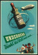 1958, UNDERBERG-Luftschiff Bordstempel Auf Werbekarte. - Zeppeline