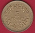France 5 Francs Lavrillier Cupro-alu - 1939 - Autres & Non Classés