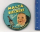 Malta Liquida BIECKERT - Espejo Publicitario Esmaltado De 5 Cm - Publicidad De Argentina C/1950´s - Mirrors