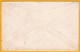 1922 - Enveloppe De Bassein, Birmanie, Inde, GB, Myanmar  Vers New York, USA - Timbre 3 Annas Seul George V - Burma (...-1947)