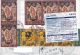 58124- JESUS' BIRTH, JESUS' RESURRECTION, STAMPS ON REGISTERED COVER, 2016, ROMANIA - Storia Postale