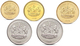 LESOTHO 5 COINS SET 10, 20, 50 LESENTE, 2, 5 MALOTI UNC - Lesotho