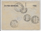 1941 - OCCUPATION ITALIENNE En FRANCE - RARE ENVELOPPE RECOMMANDEE De MENTONE (MENTON) Avec CENSURE => NIZZA - 2. Weltkrieg 1939-1945