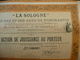 "La Sologne" Cie Du Gaz Et Des Eaux De Romorantin Action De Jouissance Au Porteur 1914 - Electricité & Gaz