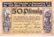 REICH GERMANY / NAZI GERMANY 1920 CINDERELLA OR BANK NOTE - 50 PFENNING, IMAGE OF 1906 BRIDGE ON BACK SIDE - Andere & Zonder Classificatie