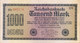 REICH GERMANY / NAZI GERMANY - BANK NOTE - 1922 - 1000 MARK - 1000 Mark