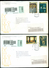 Cuba 2003 Registered FDC's (2) From Museo Postal Cubano To Thomas E. Leavey Director UPU Mi 4496-4499 - FDC