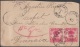 1905-H-80 CUBA REPUBLICA. 1905. POSTAGE DUE COVER TO FRANCE FRANCIA. CORTADO BORDE SUPERIOR. - Brieven En Documenten