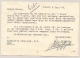 Nederland - 1944 - 2,5 Cent Vogels In Paar Op Zakenkaart Van Tilburg Naar Oss - Brieven En Documenten