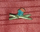 DDR, EAST GERMANY, RARE ORIGINAL OLD VINTAGE SKIING PIN BADGE - Winter Sports