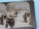 By The Sad SEA WAVES - ATLANTIC CITY N.J. U.S.A. " Stereo Photo " 1901 !! - Photos Stéréoscopiques