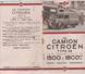 Vieux Papier : Citroën  Camion  Brochure - Non Classés