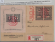 Jubiläumsblock 100 Postmarken W14 Bl. 8 W15 419 FDC R-Karte Ersttag Nach Brugg 26. II. 1943 - Blocks & Sheetlets & Panes