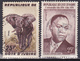 Lot De 2 Timbres-poste Oblitérés - Éléphant Président Félix Houphouët-Boigny - N° 178-180 (Yvert) - RCI 1959 - Autres - Afrique