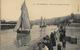 CARTE POSTALE ORIGINALE ANCIENNE : LE TREPORT  LA SORTIE DES BATEAUX DE PECHE  ANIMEE  SEINE MARITIME (76) - Fishing Boats